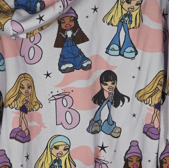 Cakeworthy x Bratz Print White Crop Hoodie Size 3XL - Picture 8 of 10